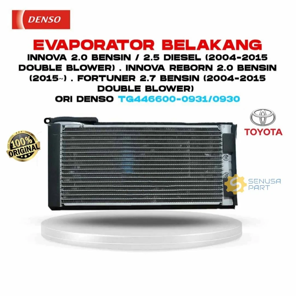 Evaporator AC Innova Double Blower 2004-2015 Reborn Fortuner 2.7 Belakang Ori Denso 446600-0931