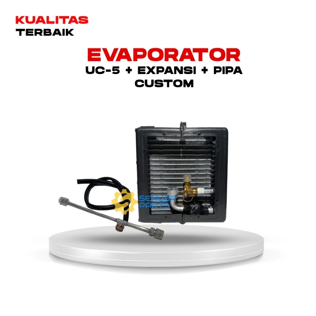 Evaporator AC Mobil UC-5 R134 + Expansi + Pipa Custom (CZ11941AZ) KUALITAS TERBAIK