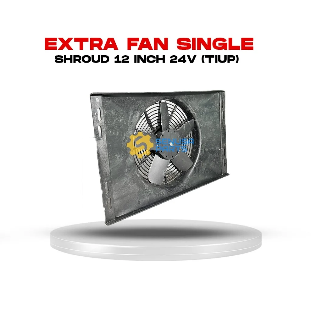 Extra Fan Single Shroud 12 Inch 24V