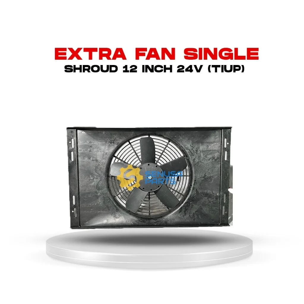 Extra Fan Single Shroud 12 Inch 24V