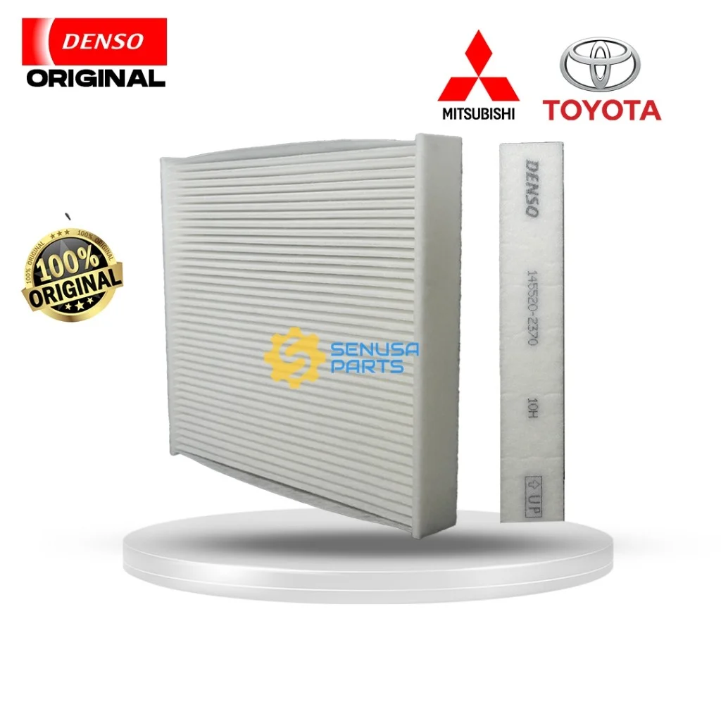 Filter Kabin AC Original Denso Innova/Fortuner/Hilux (2004-2015), Hiace (2005-2015), Camry (2006-2015) , Yaris (2006-2015), Land Cruiser (2007-2012) ,Lexus RX (2009-2012), Vios (2005-2016), Altis (2008) , Sienta (2016). Alphard ( 2008-2015 ) 145520-2370