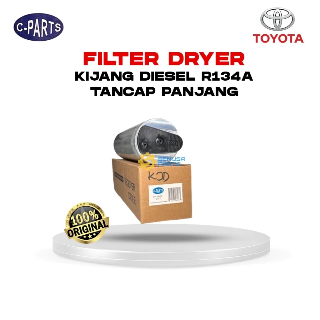 Filter Receiver Drier Dryer KIJANG DIESEL R134a TANCAP PANJANG Filter Drier AC Mobil (CP-3008) KUALITAS TERBAIK