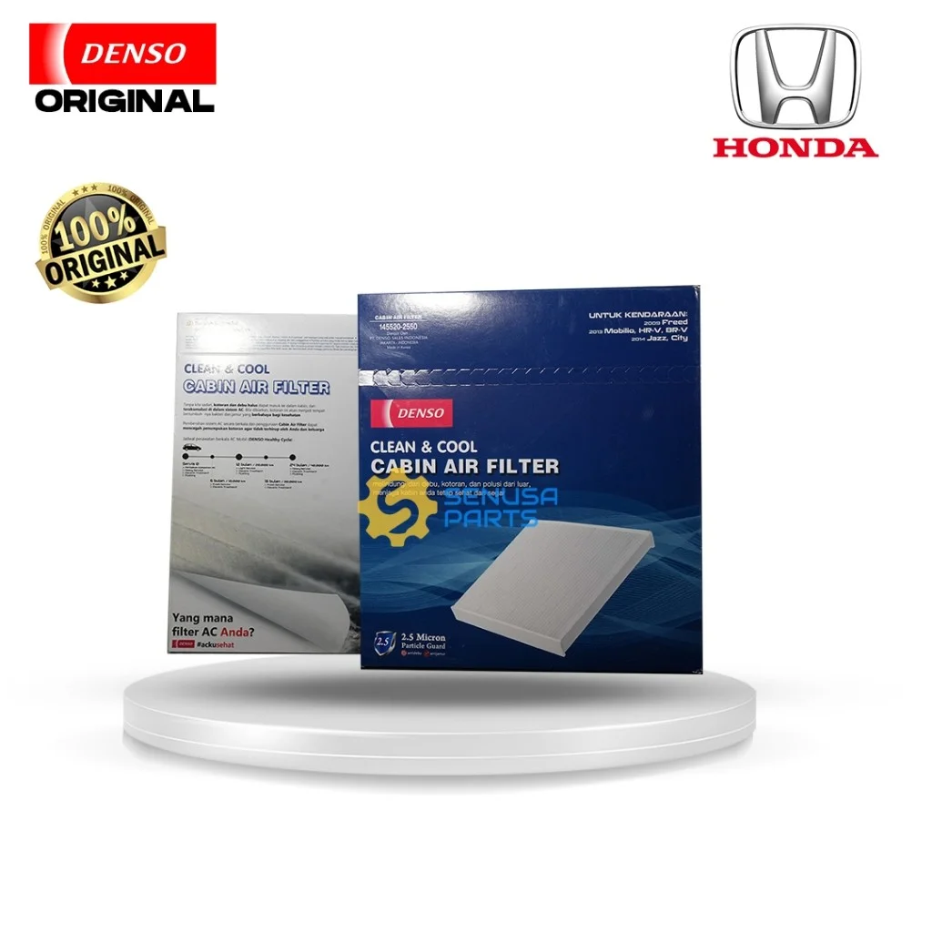 Filter Udara Cabin AC Honda BRV HRV MOBILIO BRIO ORIGINAL DENSO 145520-2550