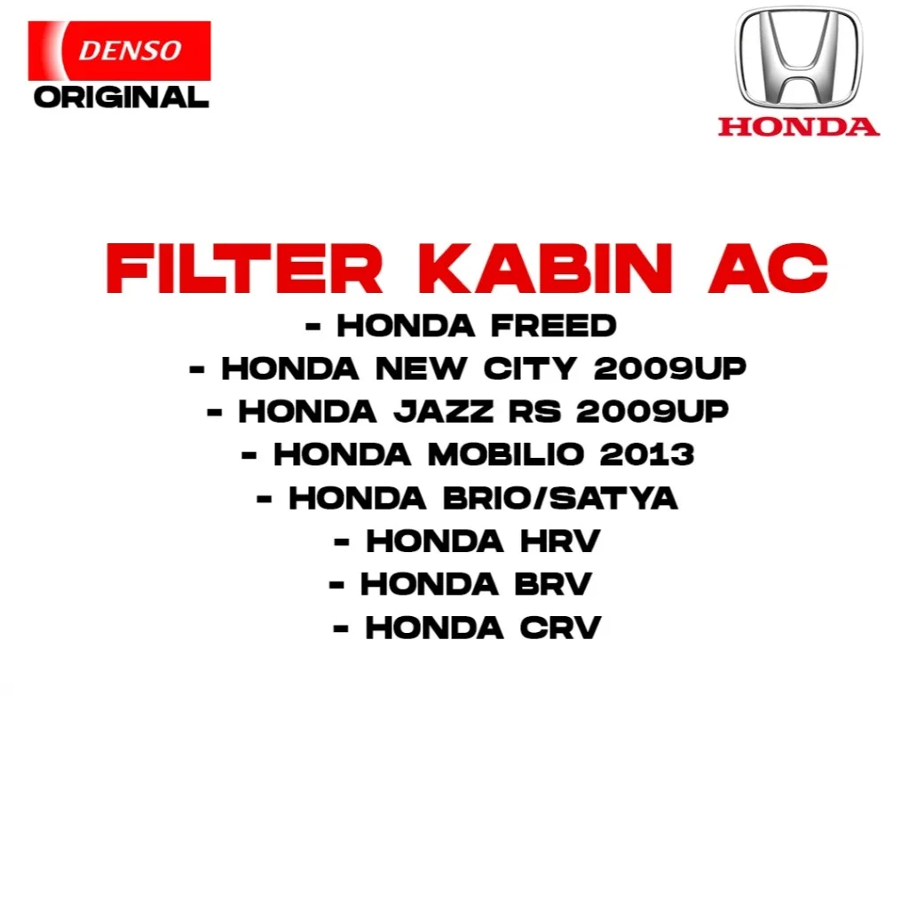 Filter Udara Cabin AC Honda BRV HRV MOBILIO BRIO ORIGINAL DENSO 145520-2550