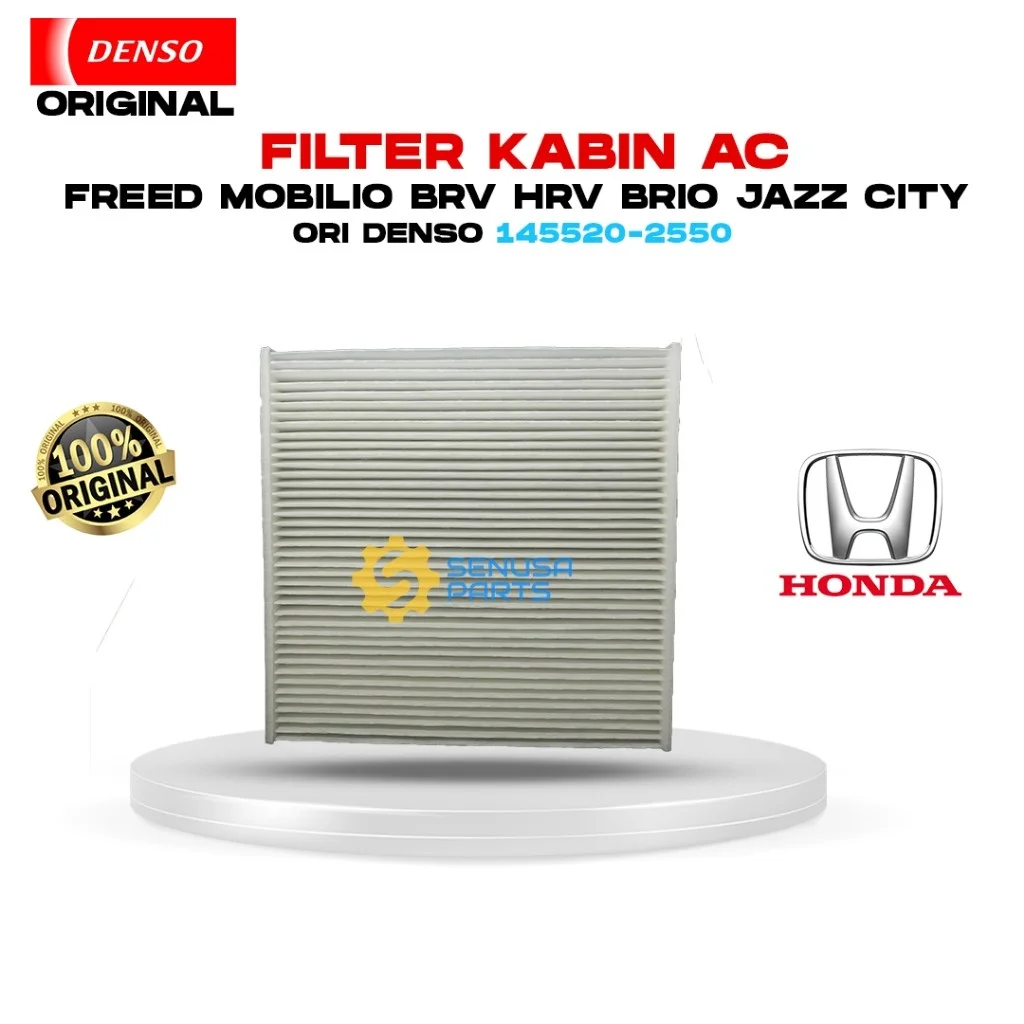 Filter Udara Cabin AC Honda BRV HRV MOBILIO BRIO ORIGINAL DENSO 145520-2550