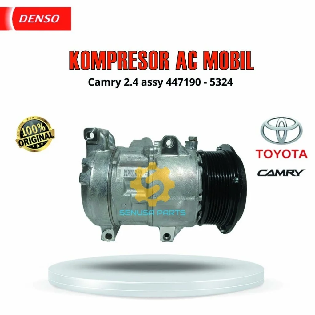 Kompresor AC Camry 2.4 Denso 447190-5324 6SEU16C 7PK Kompresor AC Mobil Toyota