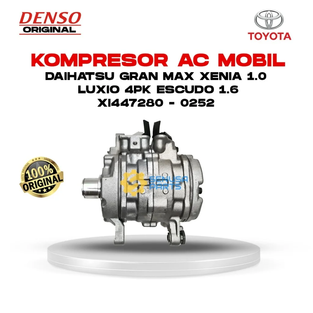 Kompresor AC Gran max Xenia 1.000cc escudo 1.6 luxio Denso Original 447280 - 0252
