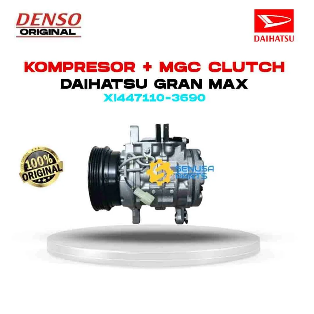 Kompresor AC + Magnet Clutch Gran Max Assy - Original Denso XI447110-3690