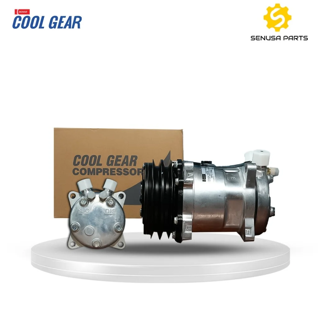 Kompresor AC Mobil 508 Denso Cool Gear Asli 12 Volt / 24 Volt