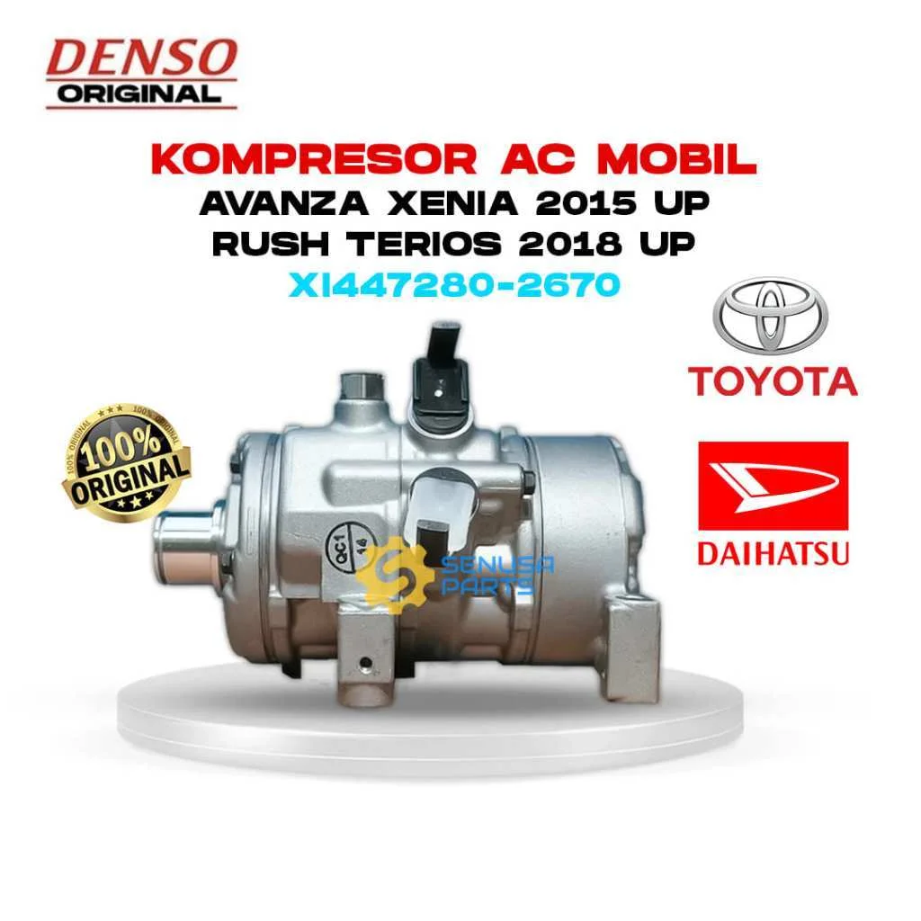 Kompresor AC Mobil Avanza Veloz Xenia Rush Terios Denso Original XI447280-2670