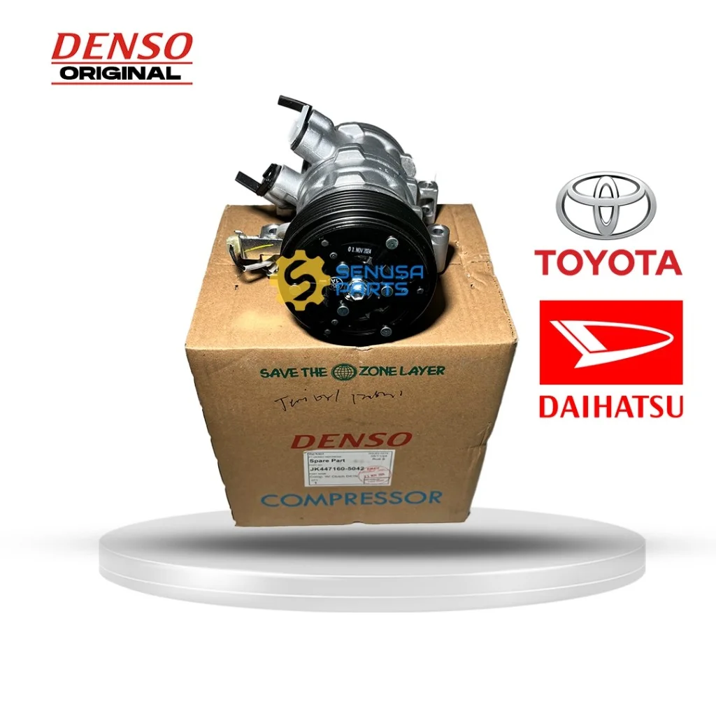 Kompresor AC Mobil Veloz Rush Terios + Magnet clutch (2012-2017 2nd Gen) Original Denso 447160-5042