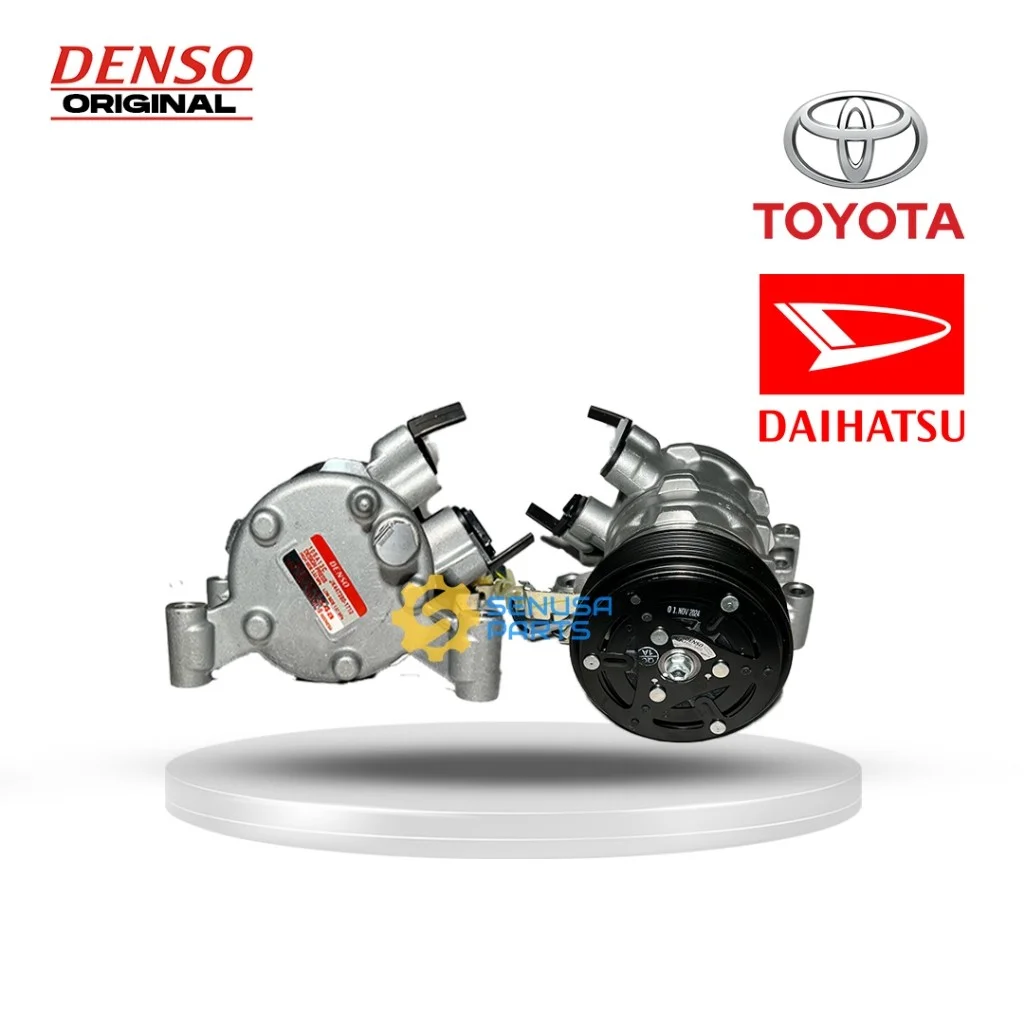 Kompresor AC Mobil Veloz Rush Terios + Magnet clutch (2012-2017 2nd Gen) Original Denso 447160-5042