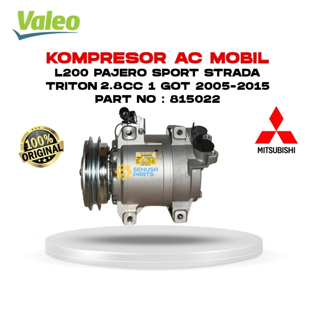 Kompresor Mitsubishi Pajero Sport / Triton / L200 / Strada 2.8cc 2005-2015 Asli Valeo Original 815022
