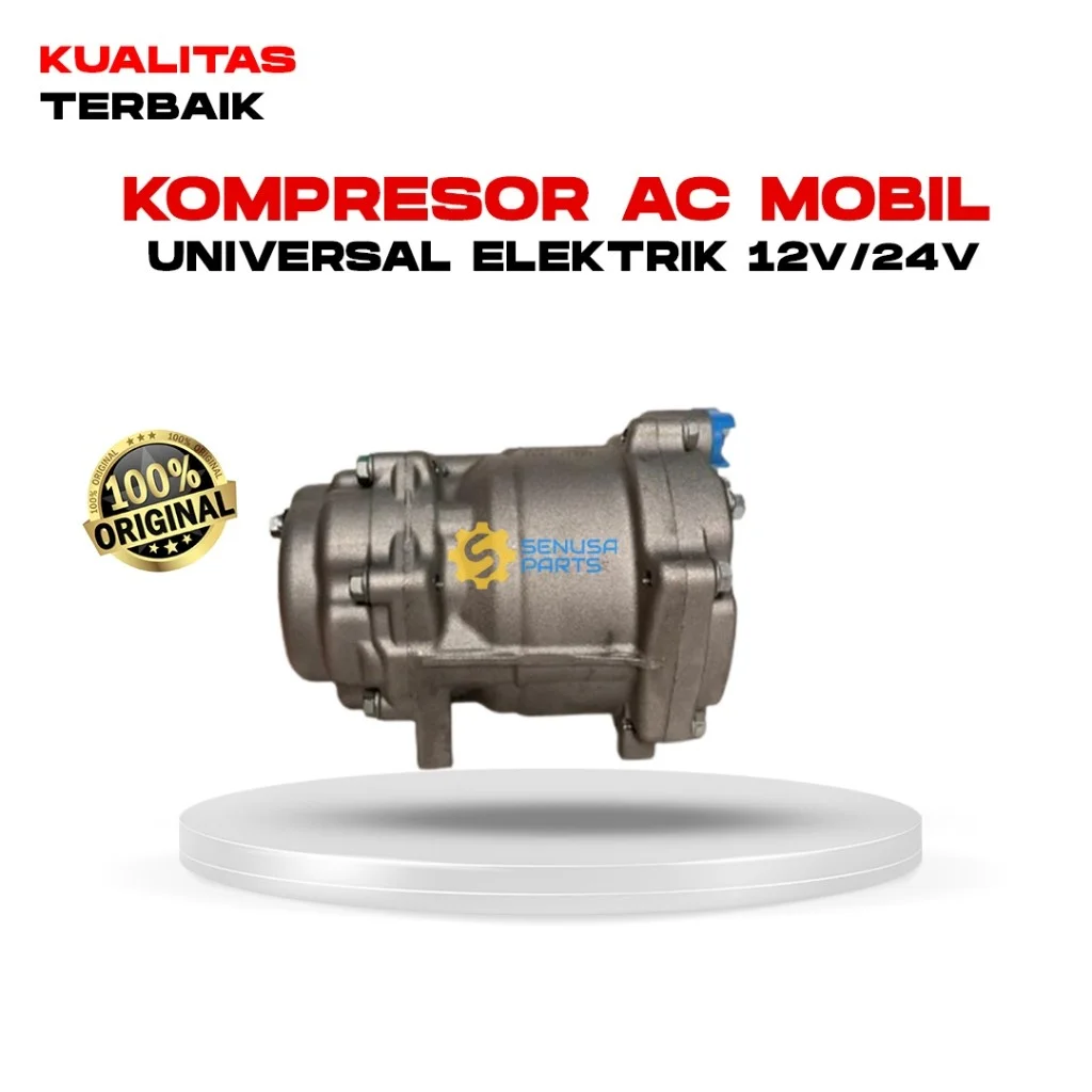 Kompresor Pump AC Elektrik Mobil Universal 12Volt 24Volt Compressor AC Electric Untuk Semua Mobil