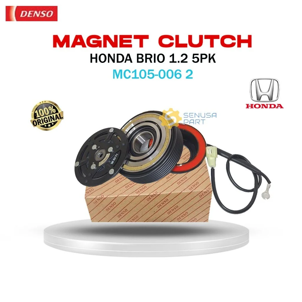 Magnet Clutch Pulley AC Honda Brio 1.2 5PK Ori Denso
