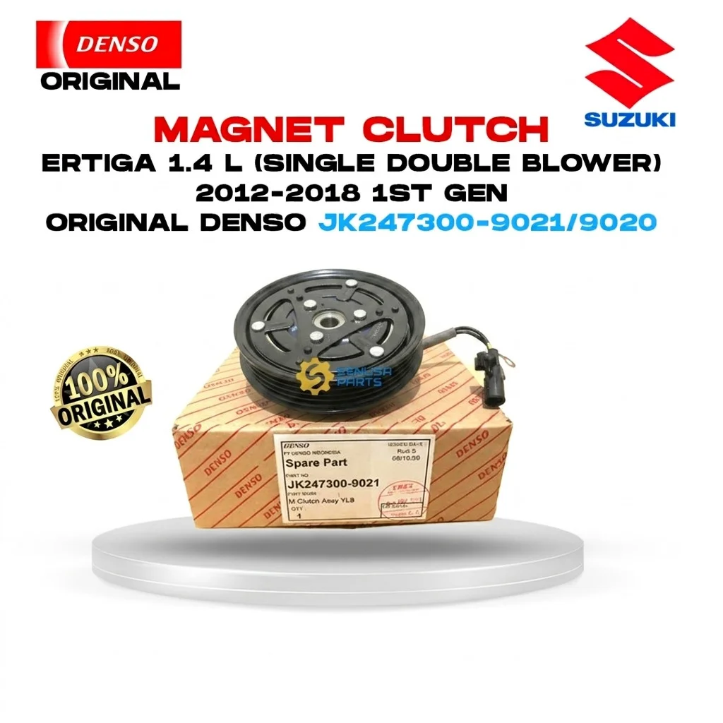 Magnet Clutch Pulley AC Suzuki Ertiga 2012-2018 1.4 K14B Single, Double Blower. Denso Ori JK247300 - 9021 9020