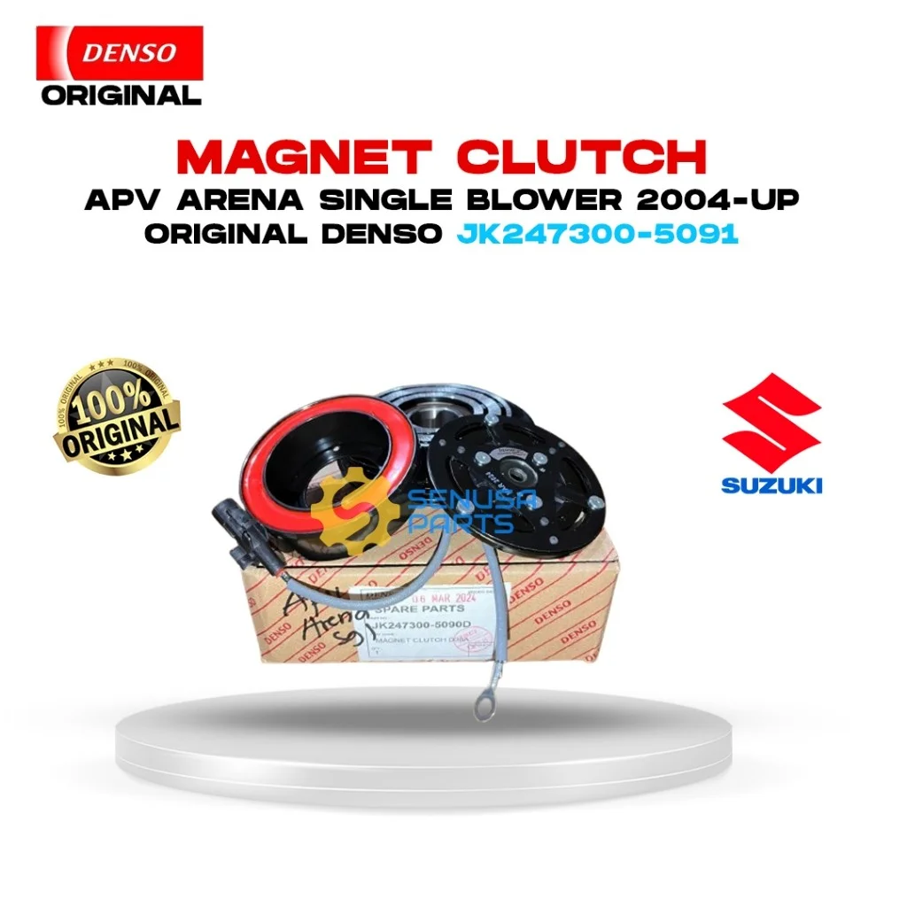 Magnet Clutch Pully AC Mobil APV Arena Single Blower 2004 up - Original Denso JK247300-5091