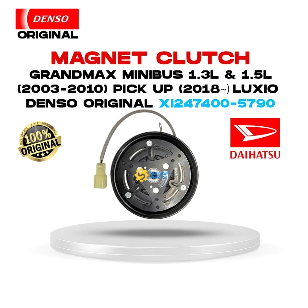 Magnet Clutch Pully AC Mobil Gran Max Minibus 1.3 & 1.5L 2003-2010, Pickup 2018 up, Luxio - Original Denso XI247400-5790