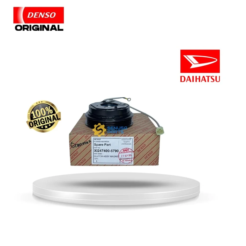 Magnet Clutch Pully AC Mobil Gran Max Minibus 1.3 & 1.5L 2003-2010, Pickup 2018 up, Luxio - Original Denso XI247400-5790