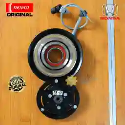 Magnet Clutch Pully AC Mobil Honda Mobilio BRV HRV 1.5L Jazz RS 2014 up - Original Denso XI247400-0521