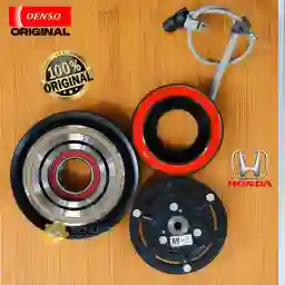 Magnet Clutch Pully AC Mobil Honda Mobilio BRV HRV 1.5L Jazz RS 2014 up - Original Denso XI247400-0521