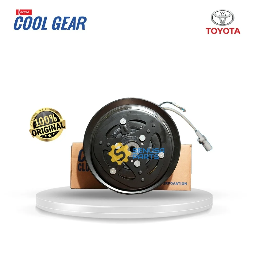 Magnet Clutch Pully AC Mobil Innova, Fortuner Double Blower 2004-2015 1st Gen (Bensin/Diesel) - Original Denso JK247300-2843