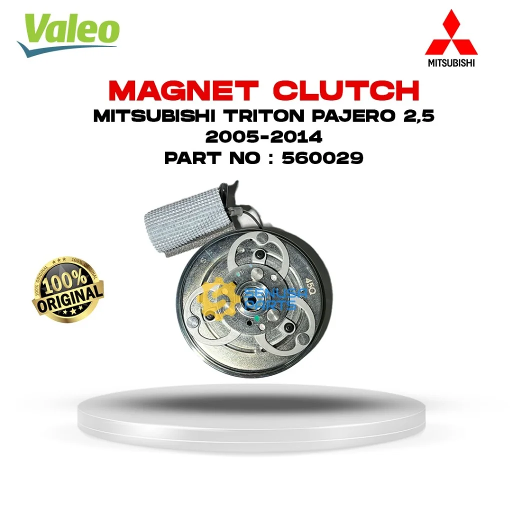 Magnet Clutch Pully AC Mobil Mitsubishi Triton Pajero 2.5 2005 - 2015 Original Valeo 560029