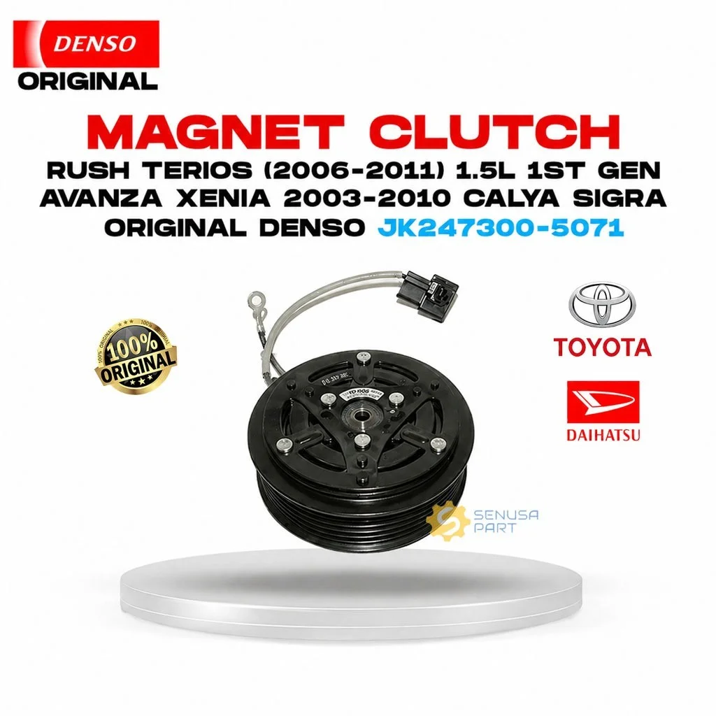Magnet Clutch Pully AC Rush Terios 2006-2011 1.5L, Avanza Xenia 2003-2010 - Ori Denso JK247300-5071