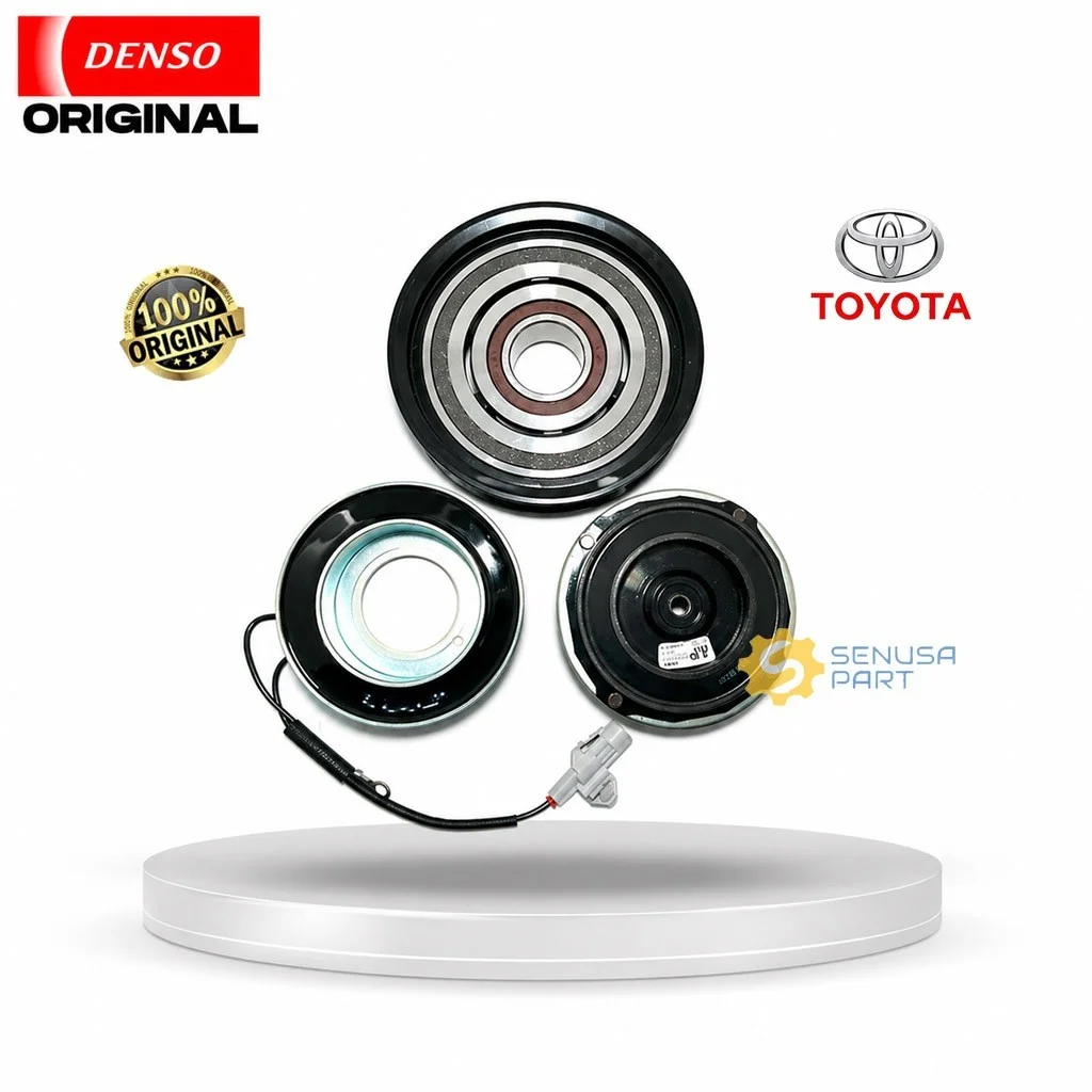 Magnet Clutch Pully AC Toyota Innova Reborn Hilux Fortuner VRZ Ori Denso XI247400-0481