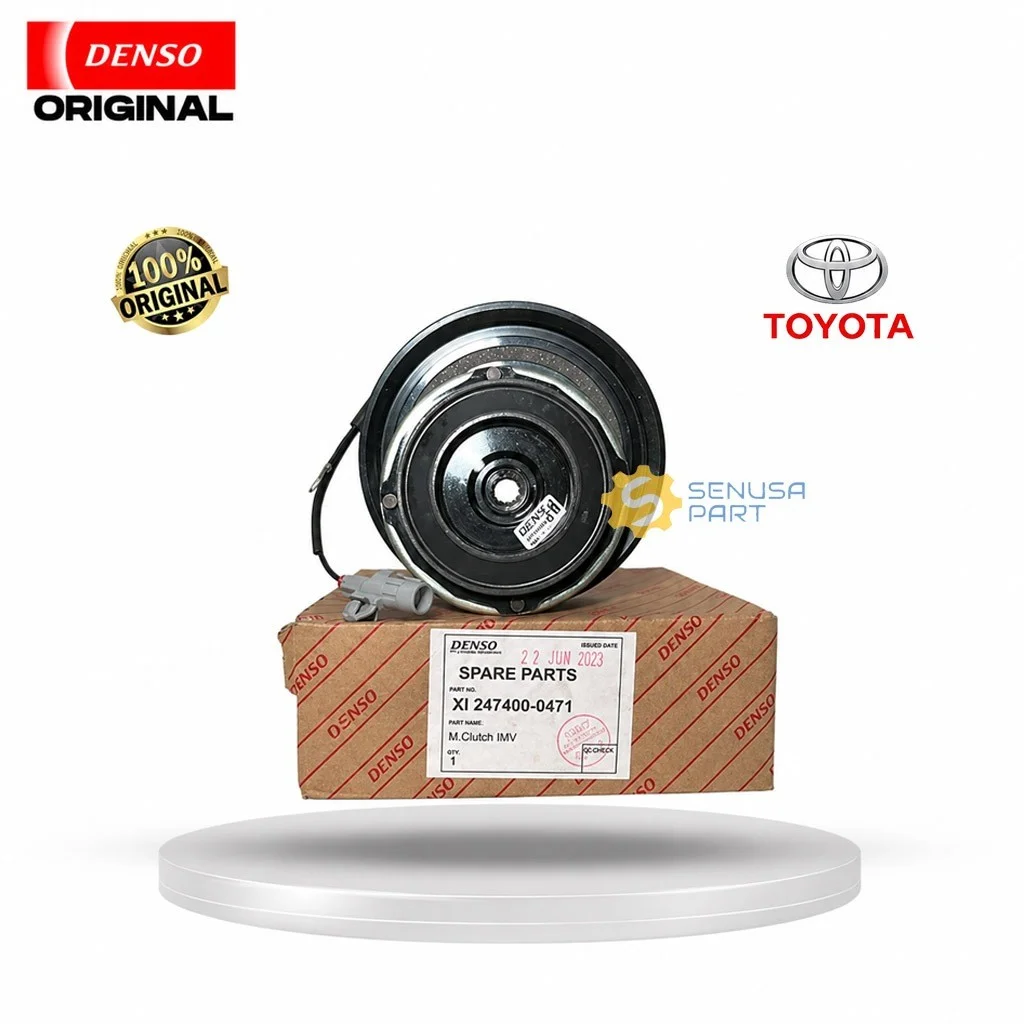 Magnet Clutch Pully AC Toyota Innova Reborn Hilux Fortuner VRZ Ori Denso XI247400-0481