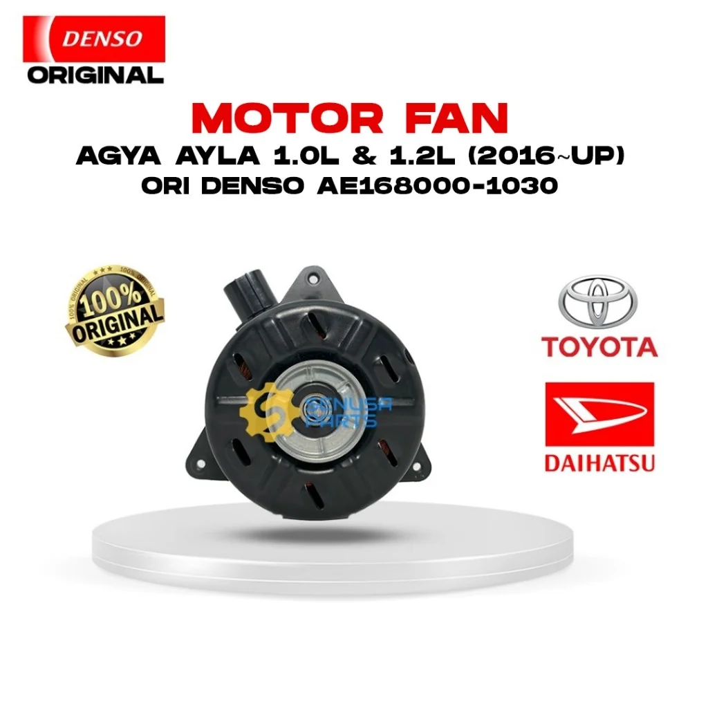Motor Fan Agya Ayla 1.0L & 1.2L 2016up Original Denso AE168000-1030