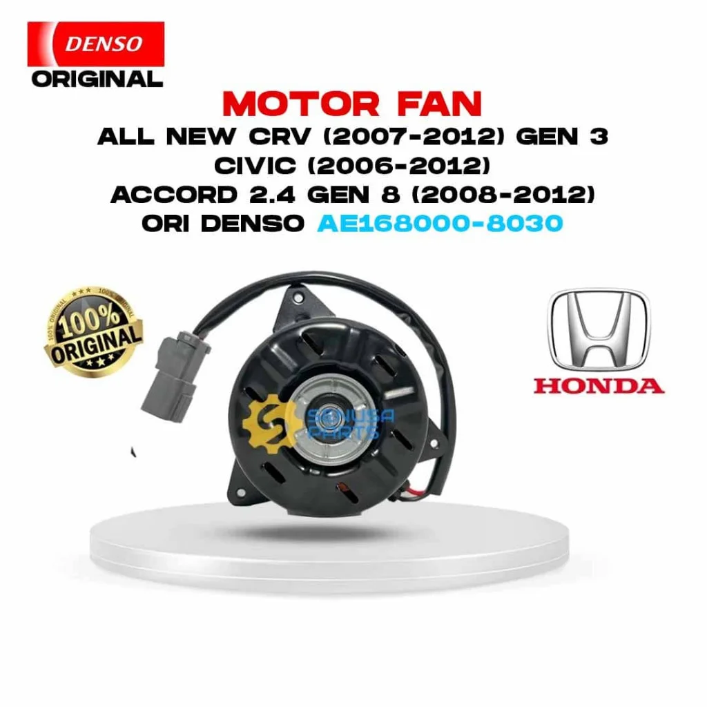 MOTOR FAN ALL NEW CRV (2007-2012) GEN3 CIVIC (2006-2012) Accord 2.4 CM Gen 8 (2008-2012) DENSO AE168000-8030