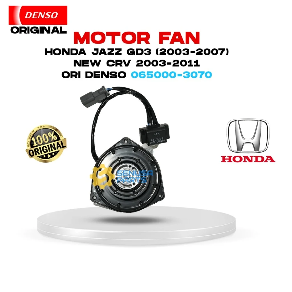 Motor Fan Honda Jazz GD3 IDSE VTEC (2003-2007) New CRV Ori Denso 065000-3070 /065000-2940