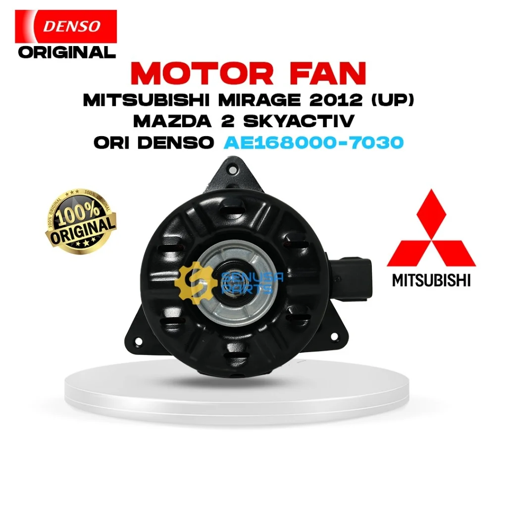 Motor Fan Mitsubishi Mirage 2012 (UP) MAZDA 2 Skyactiv AE168000-7030 Original Denso