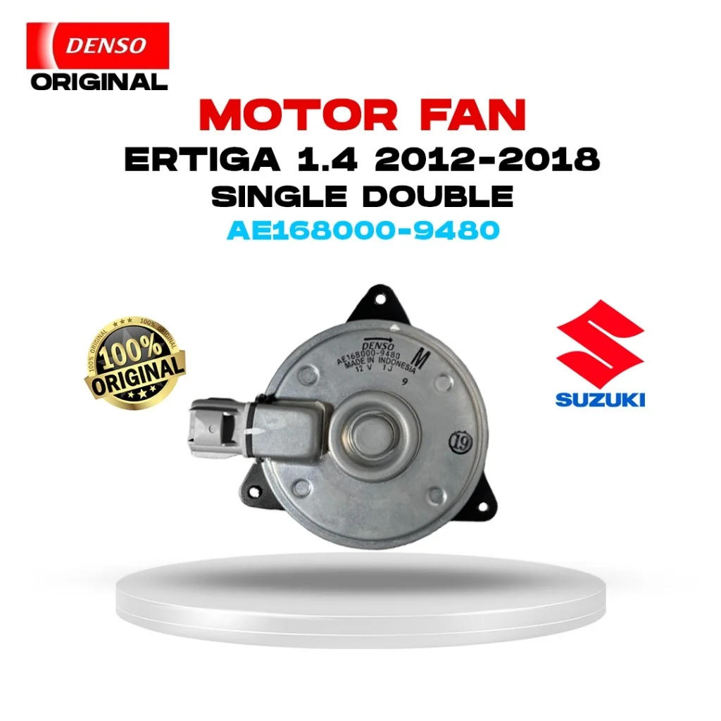 Motor Fan Suzuki Ertiga 1.4L 2012-2018 Single Double Original Denso 168000-9480