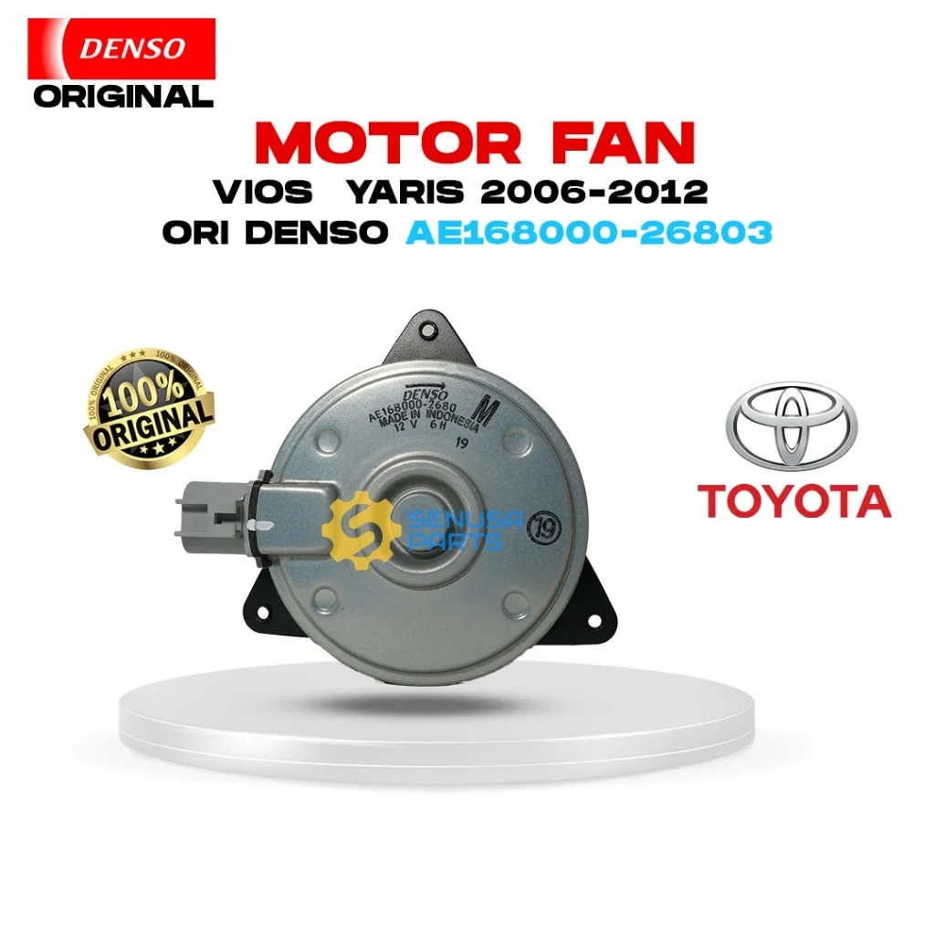 Motor Fan Vios Yaris 2006-2012 Original Denso AE168000-26803D