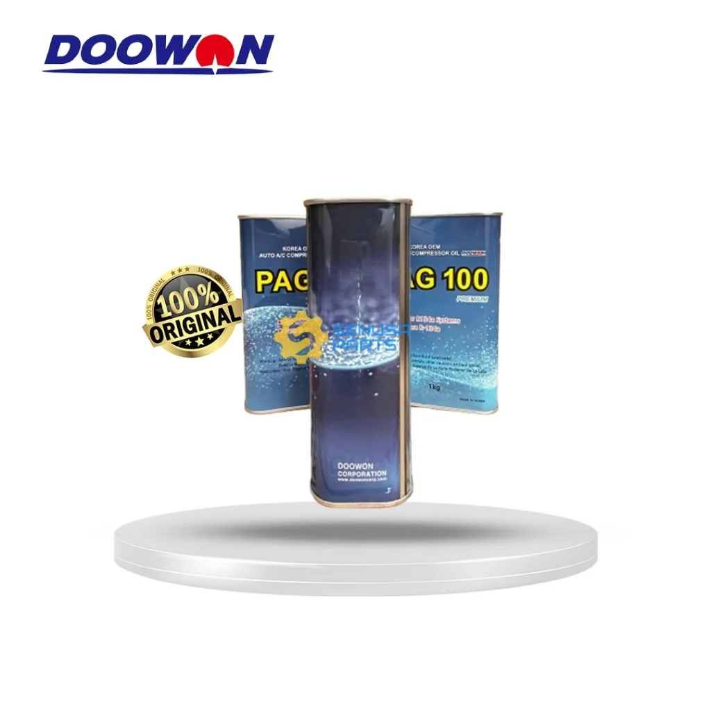 Oli Kompresor AC Mobil PAG 100 Compressor Oil Premium R134a 1KG Doowon Original Korea