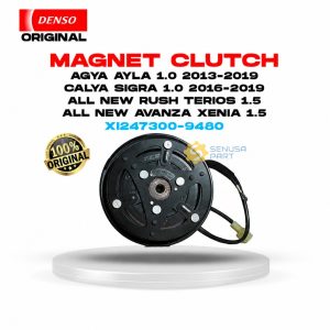 Magnet Clutch Pulley AC Agya Ayla Calya Sigra 1.0, All New Rush Terios Avanza Xenia 1.5- Ori Denso XI247300-9480