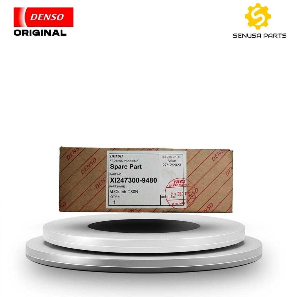 Magnet Clutch Pulley AC Agya Ayla Calya Sigra 1.0, All New Rush Terios Avanza Xenia 1.5- Ori Denso XI247300-9480